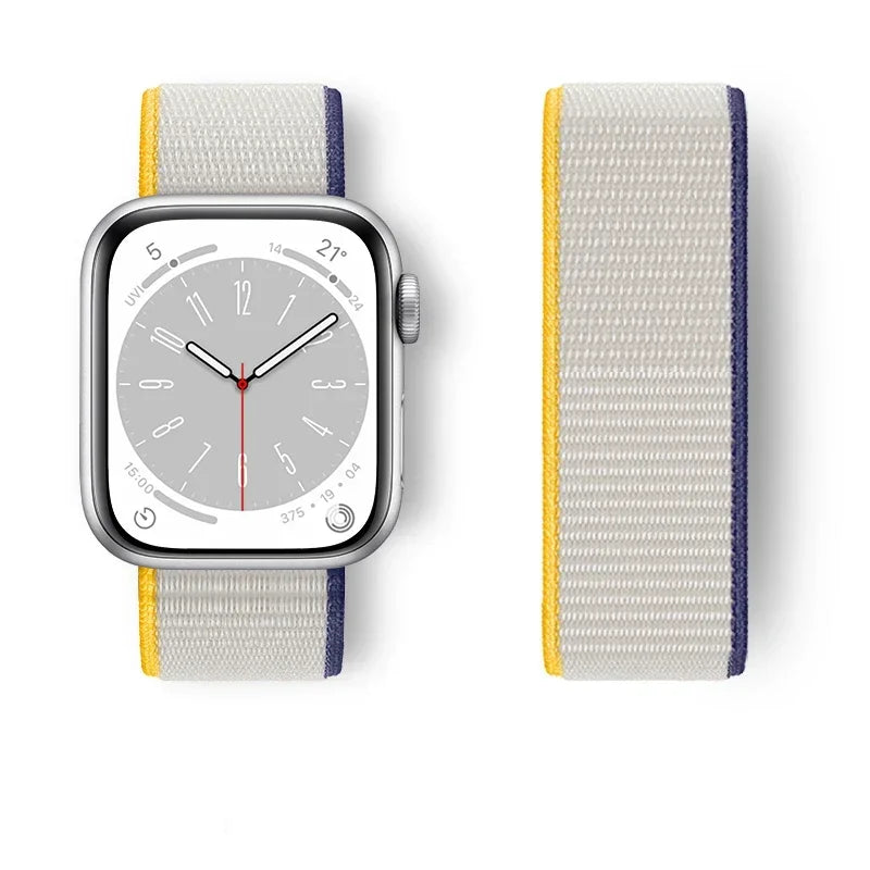 Nylon Sport loop Strap For Apple Watch Band 44mm 42/40mm 45mm  38/41mm pride Bracelet iwatch Ultra2 49mm Series 9 8 se 7 6 5 4 3