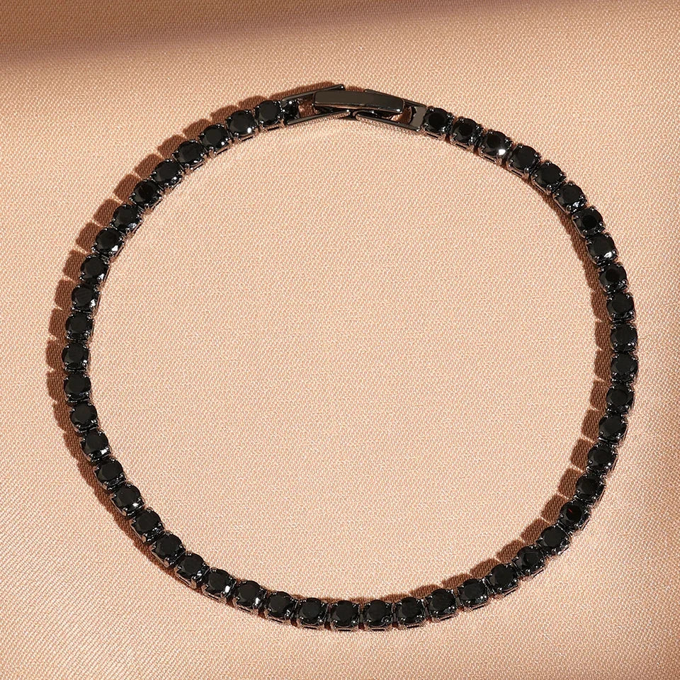 Fashion Zirconia Tennis Bracelet For Women Crystal Charm Designer Tennis Thin Chain Bracelet On Hand Wedding Jewelry