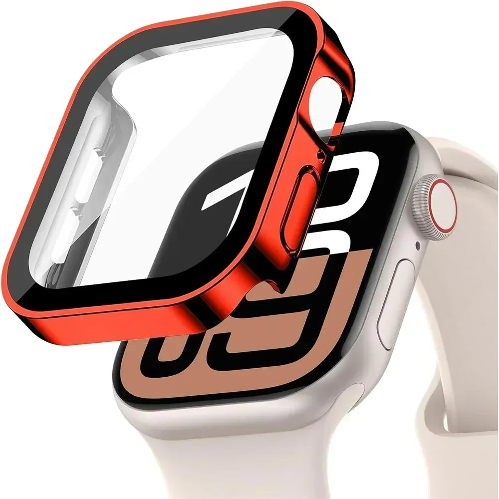 Screen Protector for Apple Watch 10 Case 46mm 42mm 45mm 44mm 41mm 40mm 44 Tempered Glass PC bumper Cover Series 7 8 9 SE 6 5 4