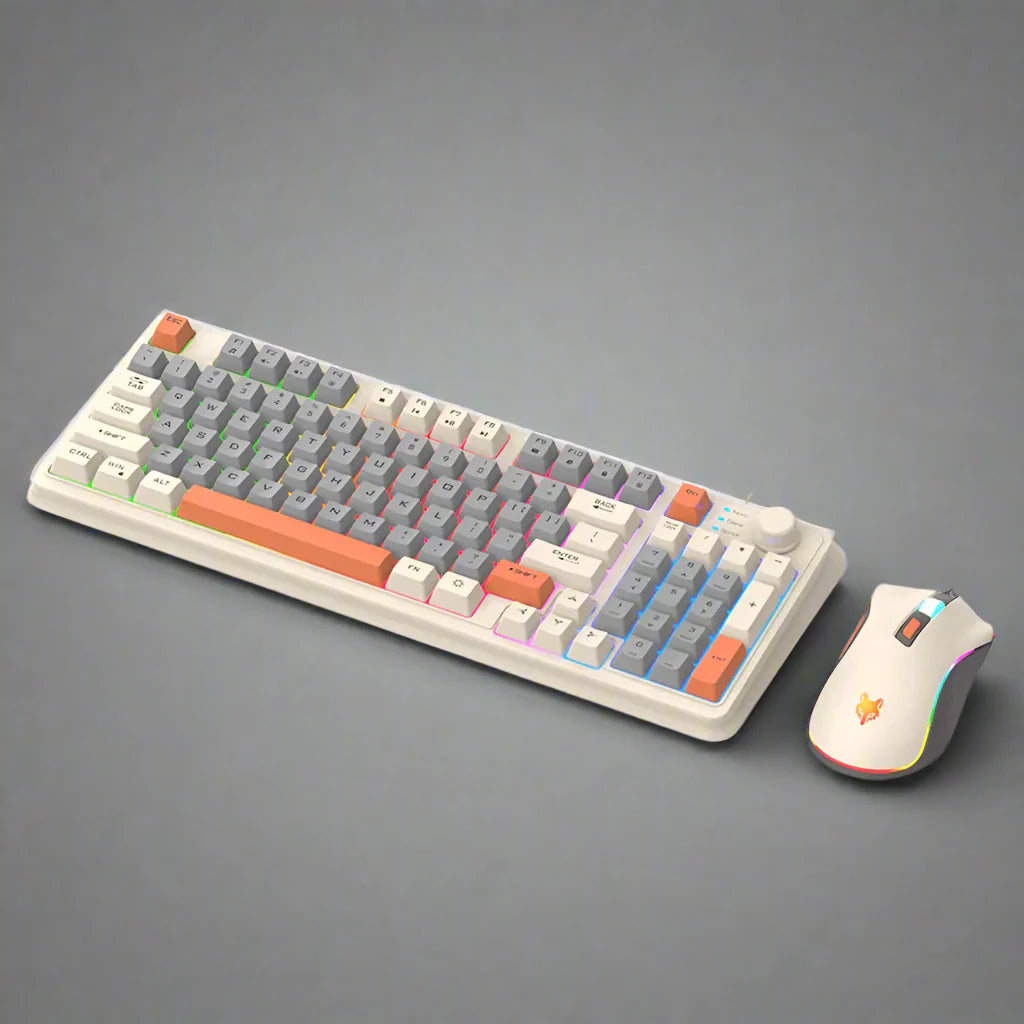 Onetify 94 Keys Portable Wired Keyboard and Mouse Set