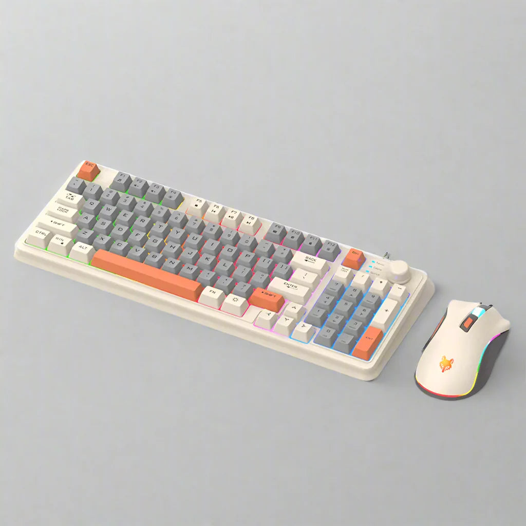 Onetify 94 Keys Portable Wired Keyboard and Mouse Set