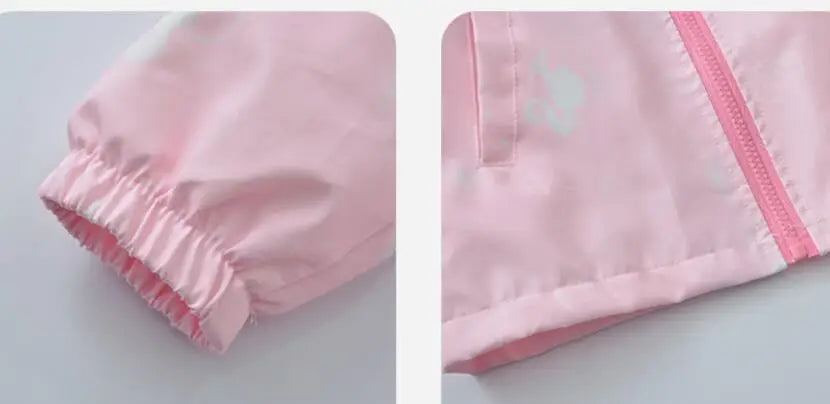 Korean Fashion Jacket For Girls Teenager Casual Gradient Hooded Coat Boys Blazer Spring Autumn Windproof Sweet Coats Windbreaker