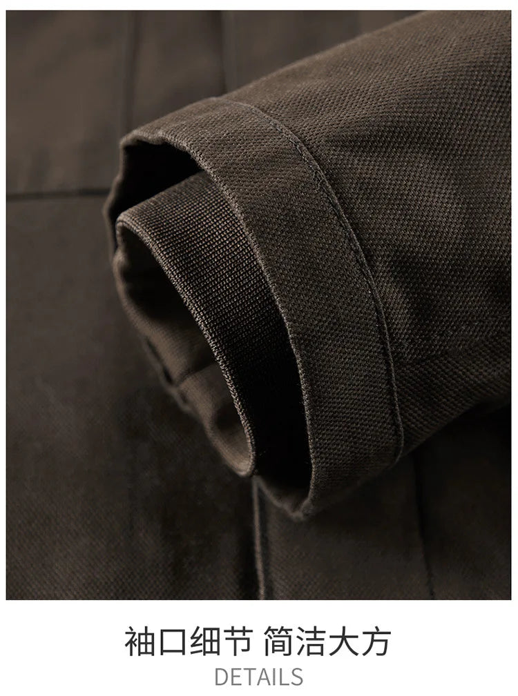 New Fashion Men Hooded Fleece Warm Down Jackets Casual Fit Coats Quality Male Cotton Multi-pockets Cargo Jackets Tooling Coats 4