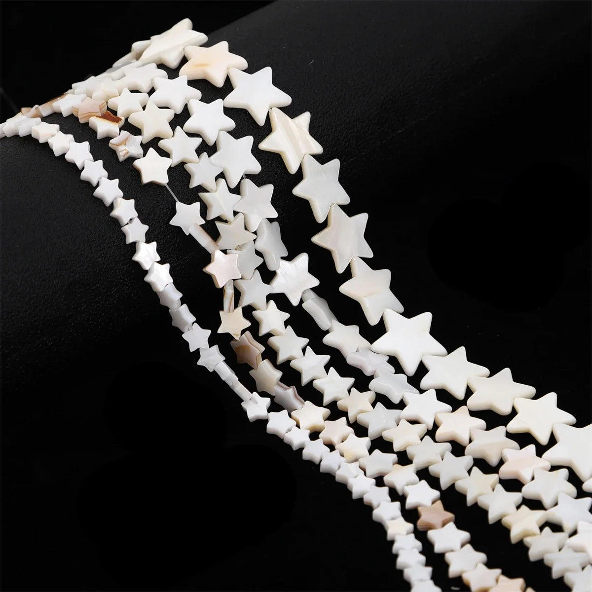 Natural Shell Beads Mother of Pearl Love Star Oval Round Flat Loose Spacer Beads for Jewelry Making DIY Charm Bracelet Necklace