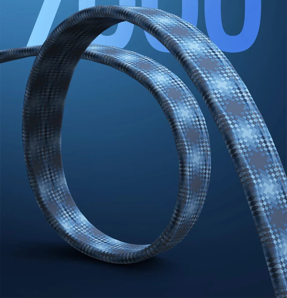 CAT 8 Flat Network Internet Cable 40Gbps 2000MHz Round RJ45 Nylon Braided LAN Cable Patch Cord for Modem Router PC PS4/5/6 Xbox