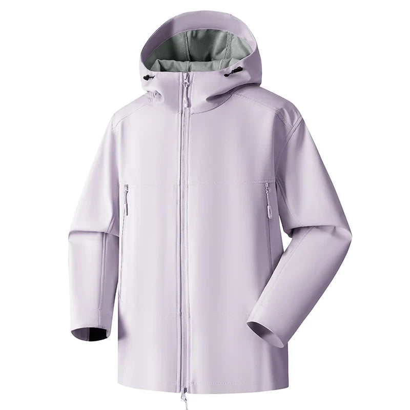 Unisex Waterproof Windproof Hooded Jacket Multi Color Outdoor Hiking Coat