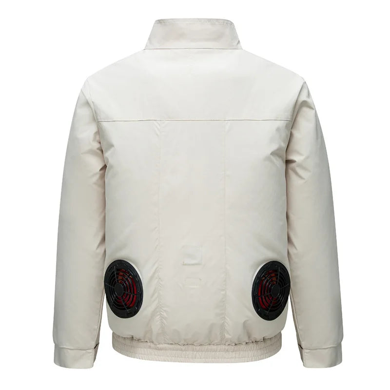 Cooling Air Conditioning Clothes with Fan Outdoor Charging Summer Cooling Welding Labor Overalls Men