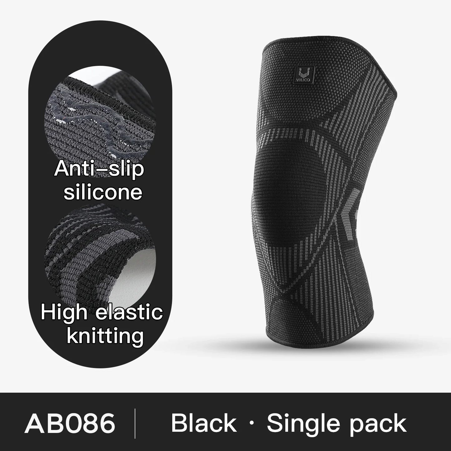 1 Pc Elastic Breathable Compression Knee Support Sleeve for Basketball Running Cycling