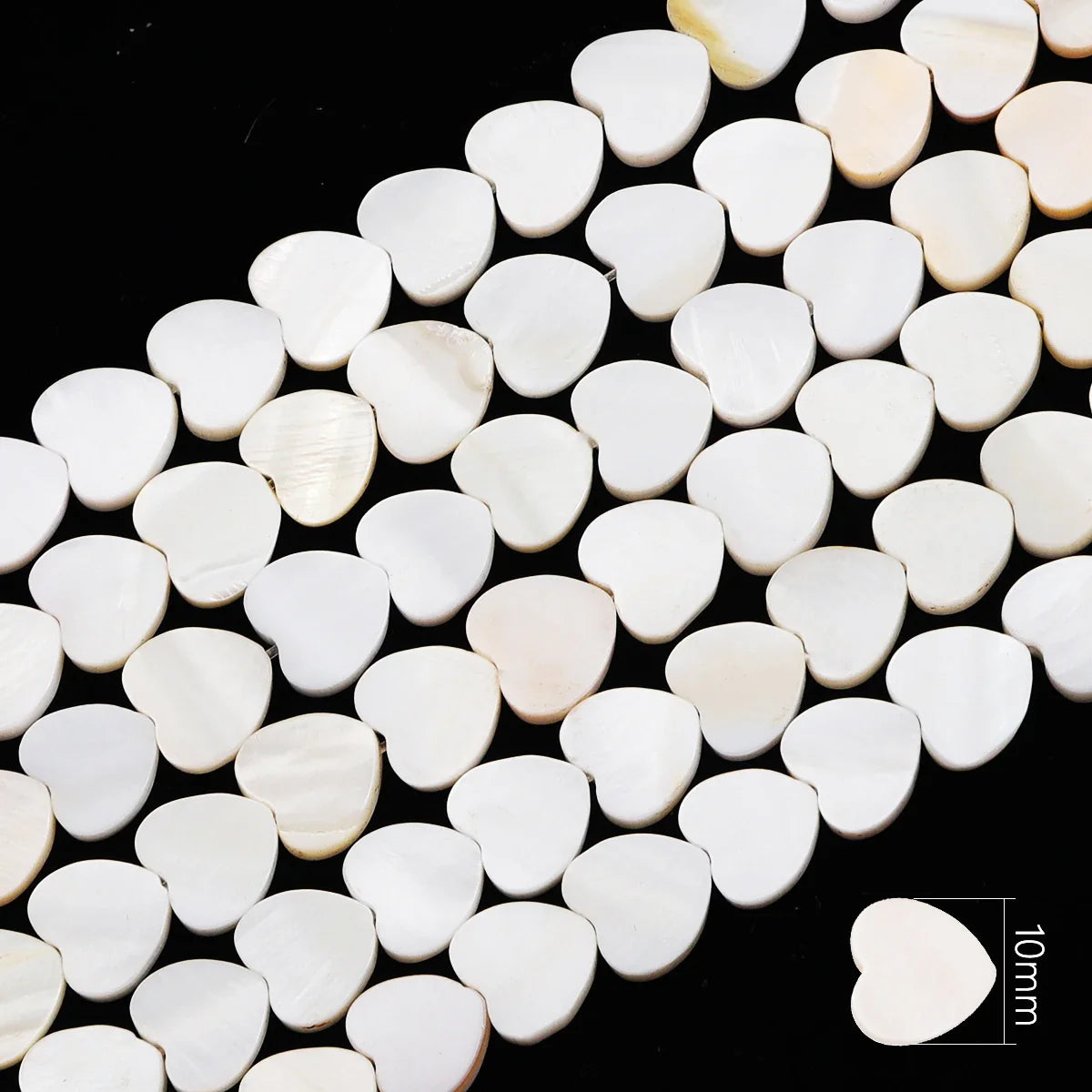 Natural Shell Beads Mother of Pearl Love Star Oval Round Flat Loose Spacer Beads for Jewelry Making DIY Charm Bracelet Necklace