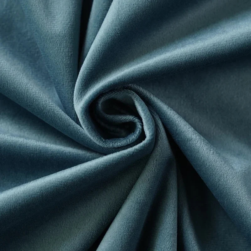 Velvet Fabric By The Meter for Tablecloth Diy Sofa Covers Curtains Sewing Thickened Soft Cloth Plain Black White Winter Textile