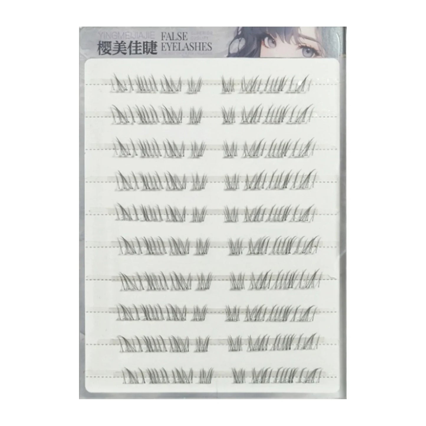 Natural Looking Lower Fake Eyelashes Wispy Cosplay Individual Lashes Cluster Comic False Eyelashes For Beauty Perfect Eye Makeup