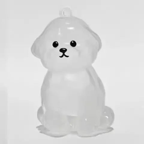 Transparent Dog Hair Storage Pendant Dog Hair Collector Keychain Pet Hair Memorial Bottle for Pet Lovers DIY Memorial Keychain