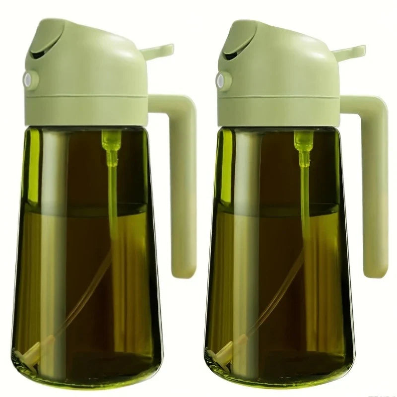 Olive Oil Spray Bottle for Oil Bottle Pouring for Cooking Oil Spices Camping Dispenser with Automatic Lid Spice Shaker
