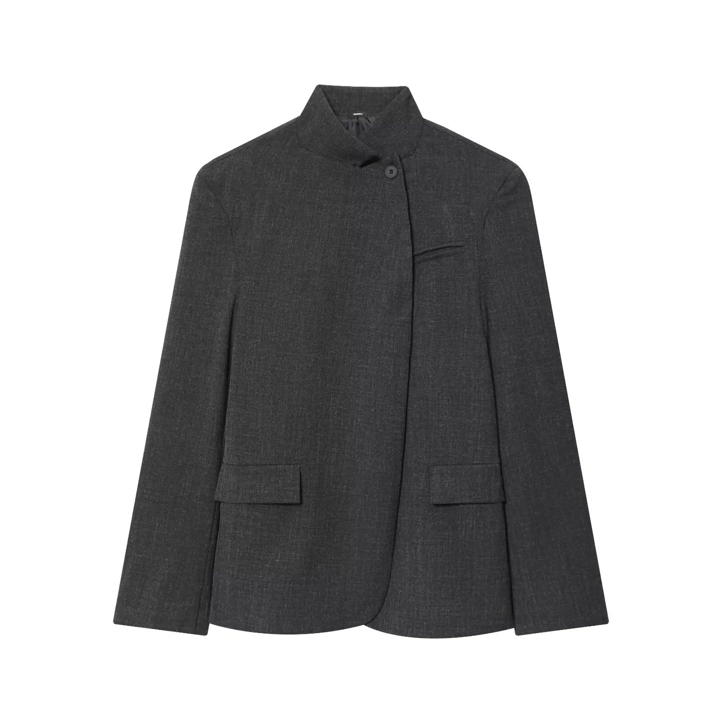 Tidalyf Blazers & Jackets Women's Spring 2026 New Fashion Plaid Loose Warm Jackets Women's Chic Youth Office Long Sleeve Coats