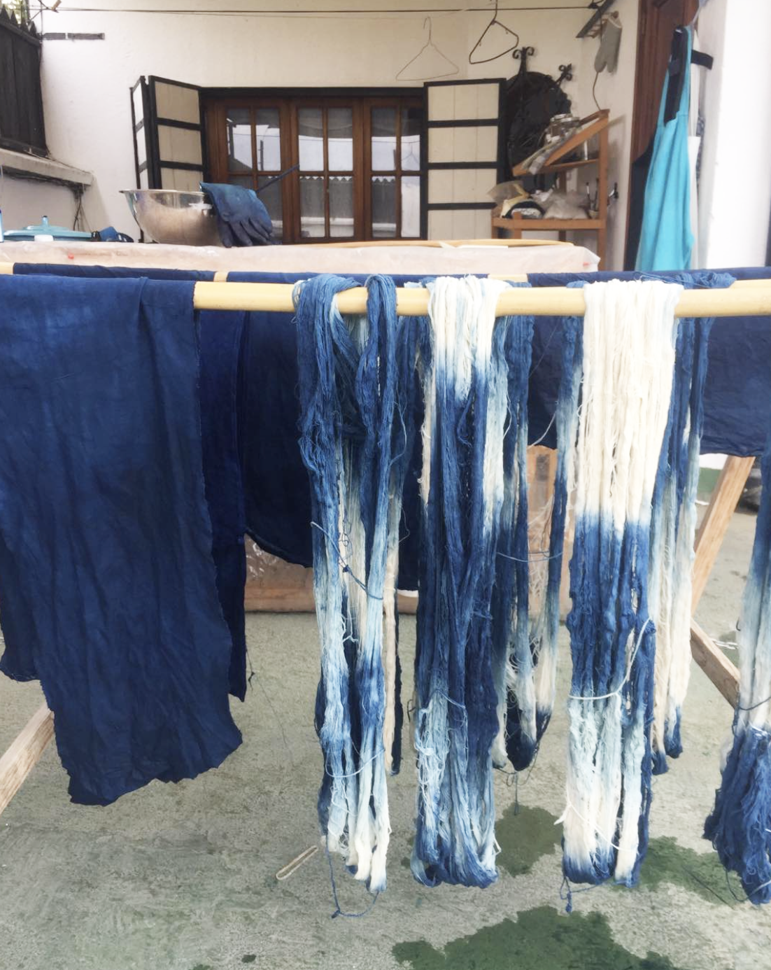 Indigo Shibori Cocktail Napkins Set of 4