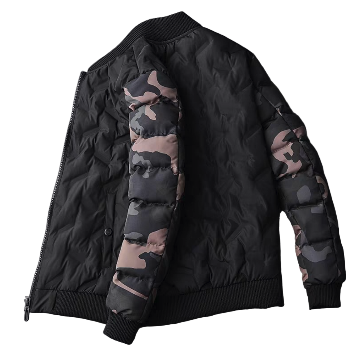 Mens Camouflage Bomber Jacket