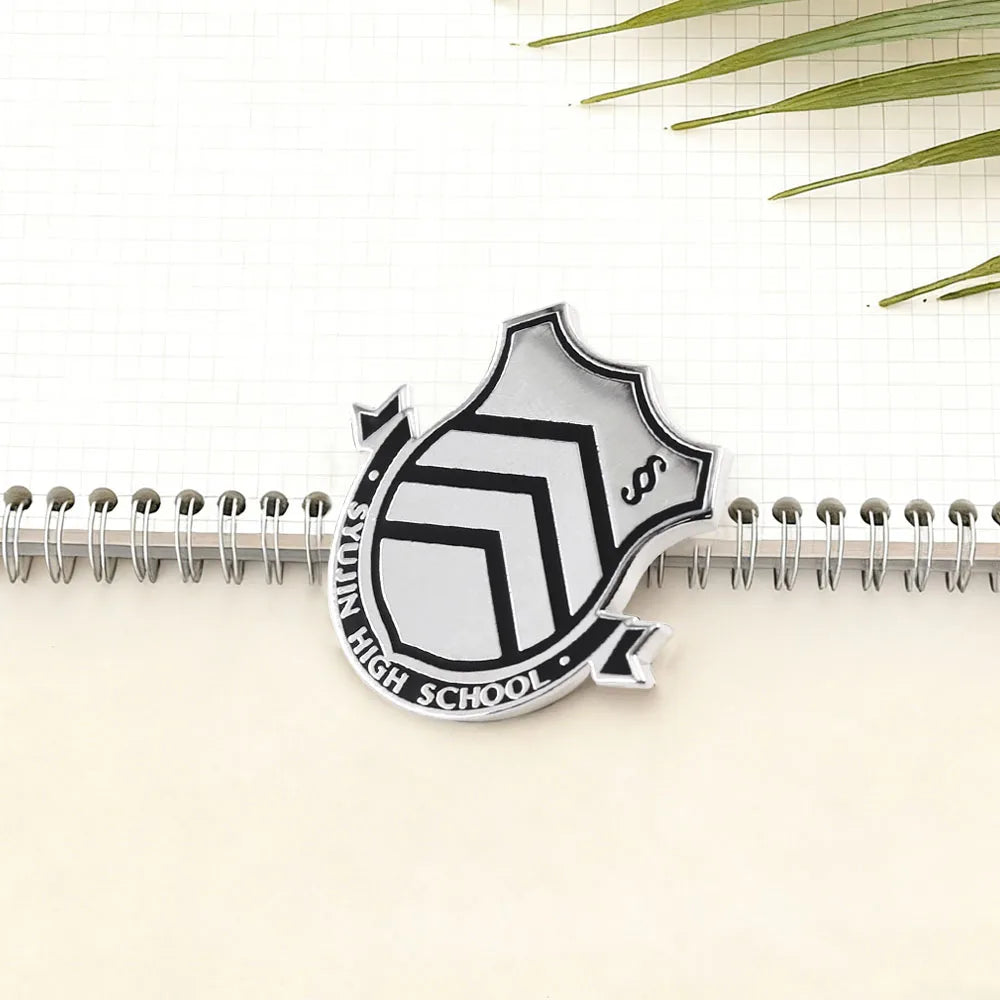 Persona 5 Shujin High School Emblem Enamel Brooch Anime Gaming Collectibles Badge Backpack Clothing Accessories Gamer Gift