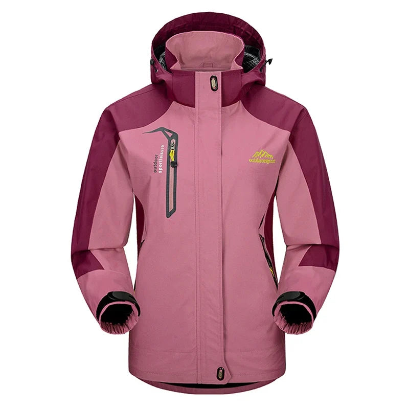 TRVLWEGO Women's Waterproof Hiking Jacket Windproof Windbreaker Camping Hunting Climbing Trekking Fishing Coat Outdoor Clothing