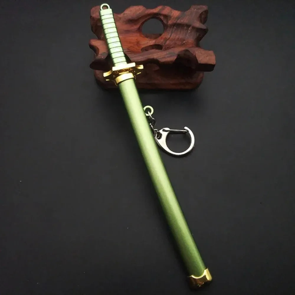 Mini Samurai Sword Keychain Anime Scabbard Key Ring Katana Buckle Key Chain for Men Women Cosplay Toy Jewelry Gift