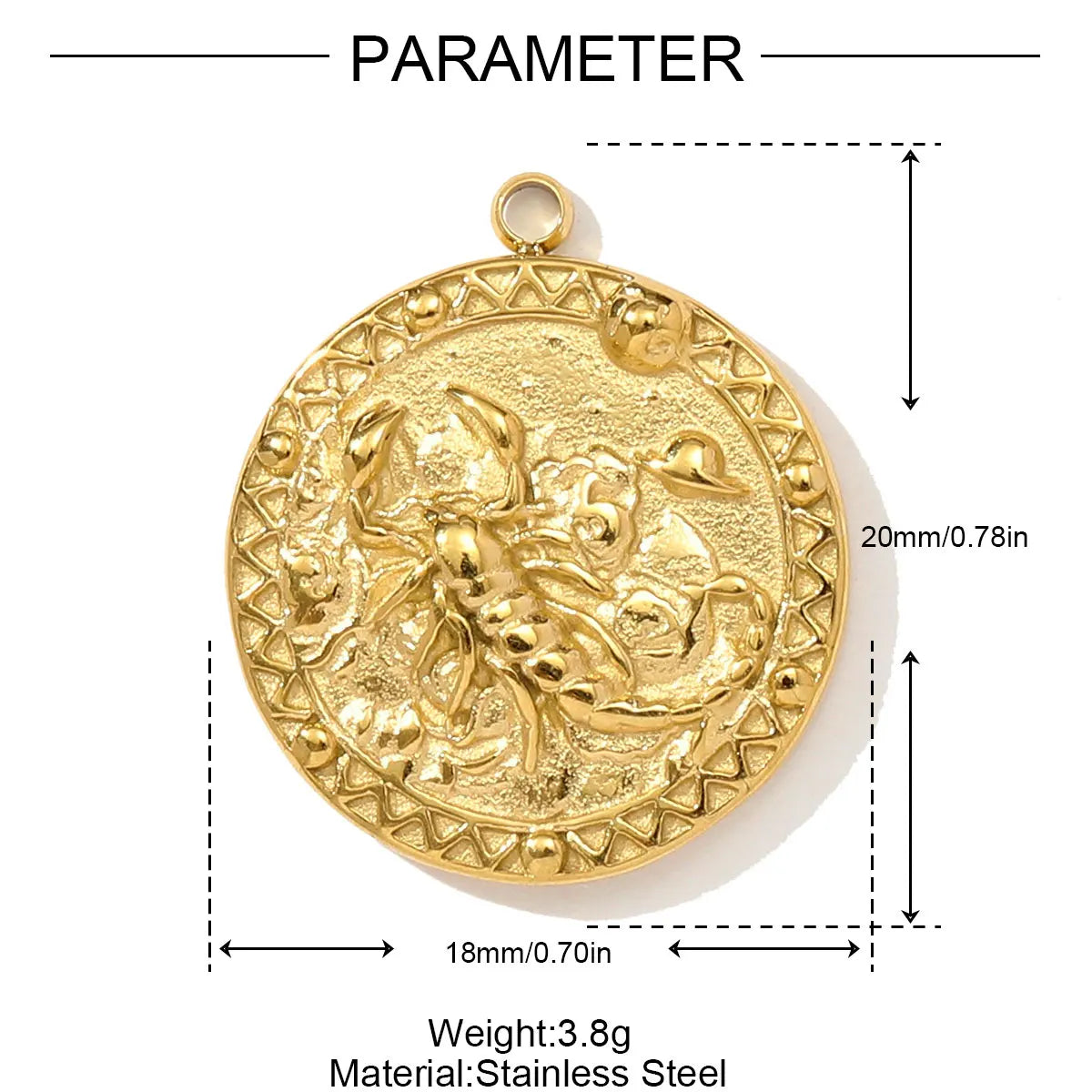 3pcs/Lot Stainless Steel 3D The Triumphal Arch Lovers Pendants Boot Heart Eye DIY Charms Women French Love Dog Dream Jewelry