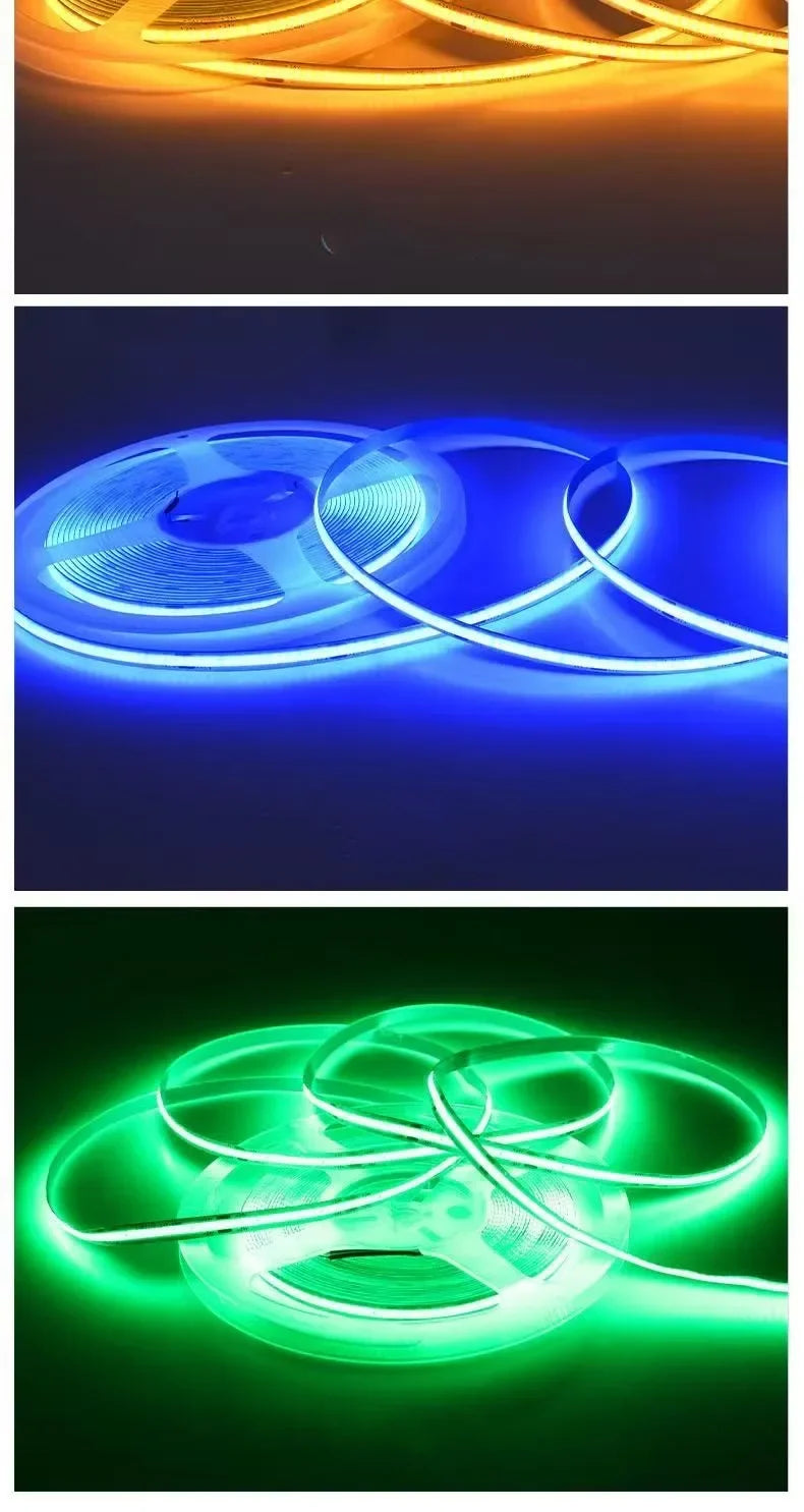 PIR Induction Dimmable 5V USB Adjustable COB Light Strip Motion Sensor Night Light Bathroom, Bedroom, Bed TV Lighting Decoration