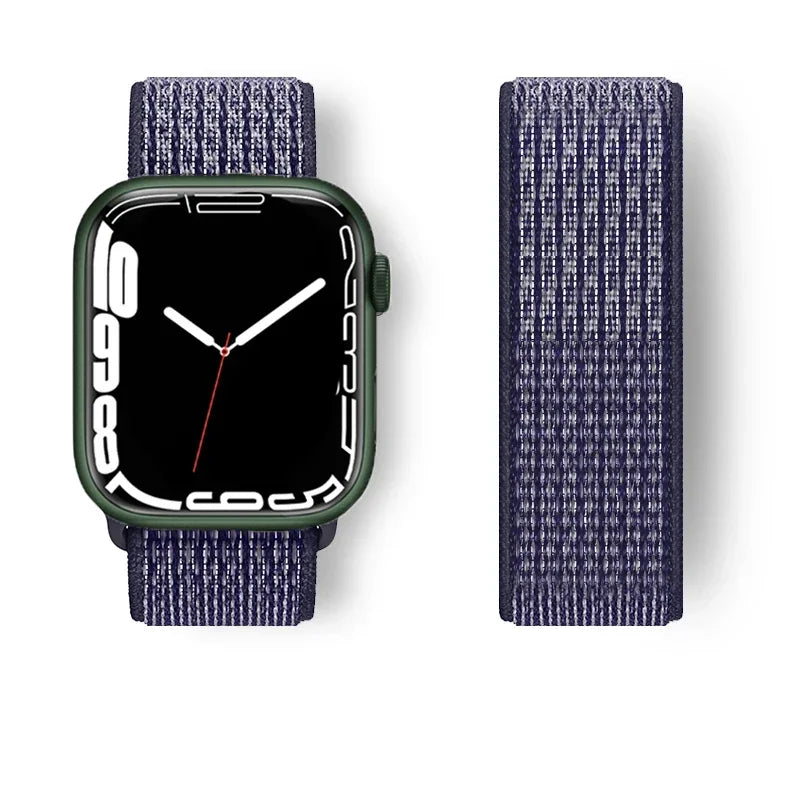 Nylon Sport loop Strap For Apple Watch Band 44mm 42/40mm 45mm  38/41mm pride Bracelet iwatch Ultra2 49mm Series 9 8 se 7 6 5 4 3