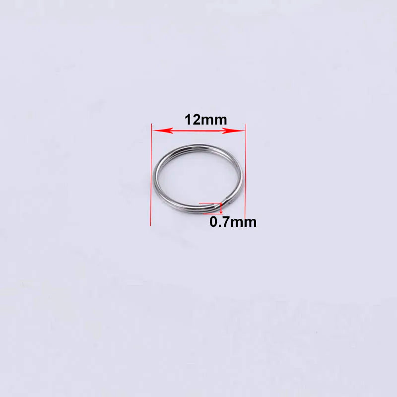 50pcs Key Ring Connector for DIY Keychain Making Findings