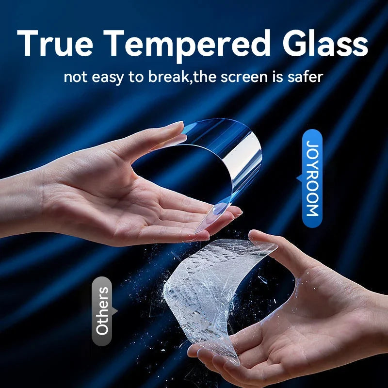 Joyroom 3/2/1PCS HD Glass For iPhone 17 16 15 Pro Max Screen Protector Full Screen Tempered Glass Protection For iPhone 17 16 15