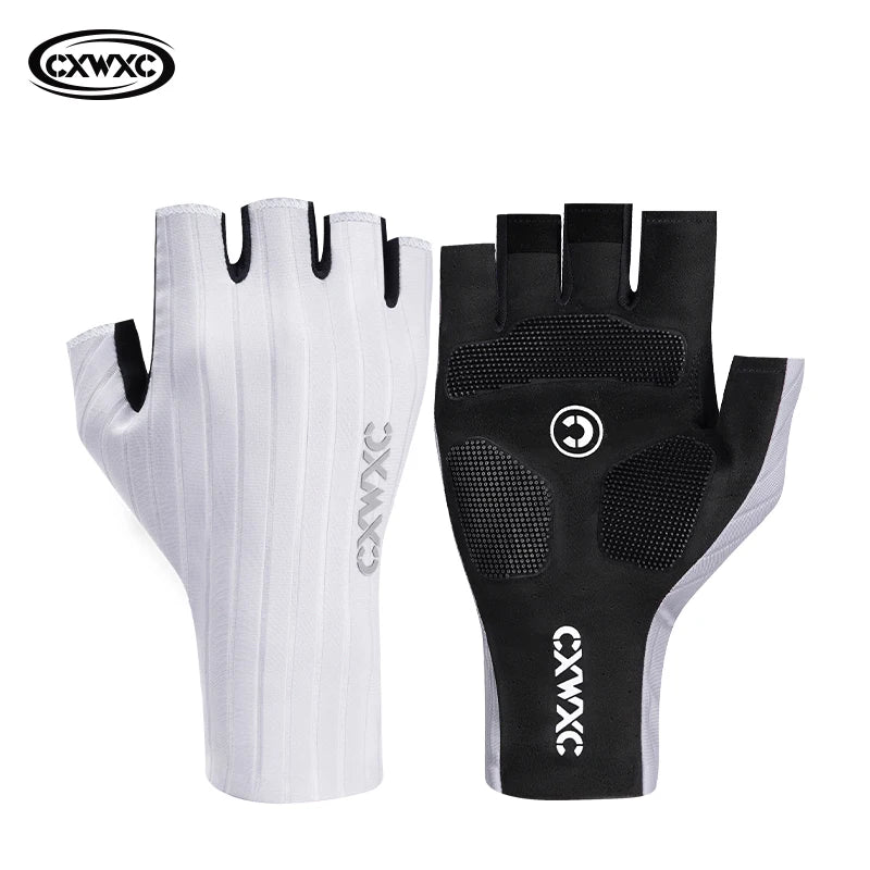 CXWXC Cycling Half Finger Gloves Men Women Breathable Anti-slip Glove Fitness Sport Training Gloves With Extended Wrist Guard