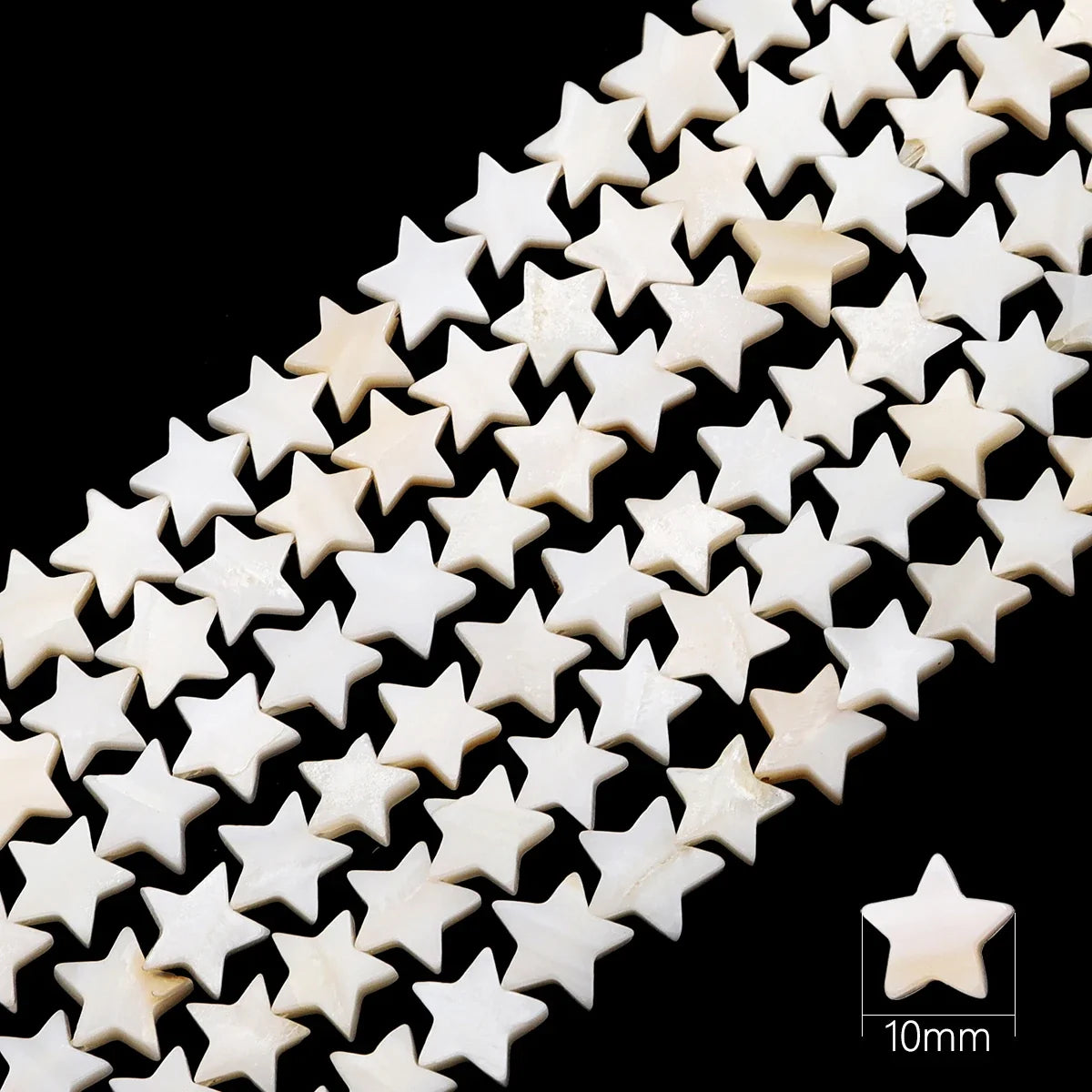 Natural Shell Beads Mother of Pearl Love Star Oval Round Flat Loose Spacer Beads for Jewelry Making DIY Charm Bracelet Necklace