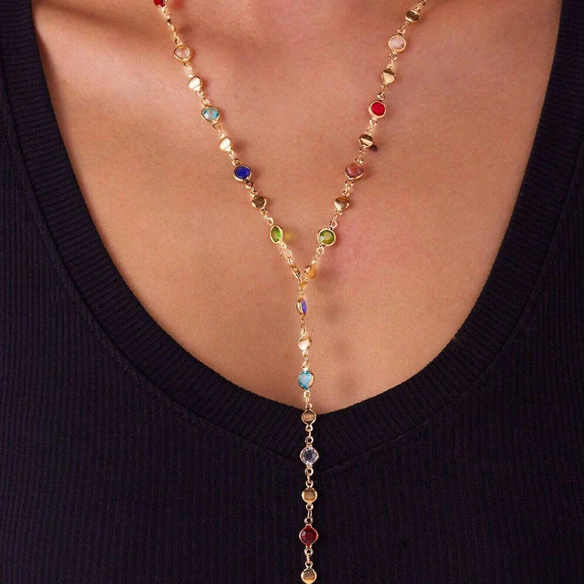 1PC Women's Fashion Trendy Geometric Necklace Jewelry Suitable for Date, Party, Festival Gifts-L71