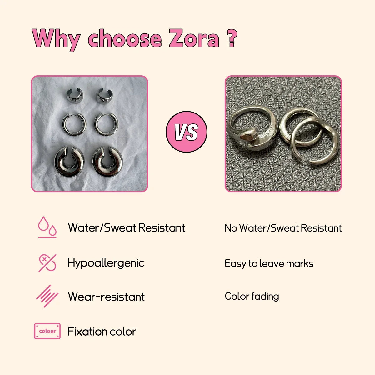 Zora Y2K Trendy 18K Gold Color Plated Sun Cross Fish Moon Pendant Multi Layer Necklace Waterproof Stainless Steel Women Jewelry