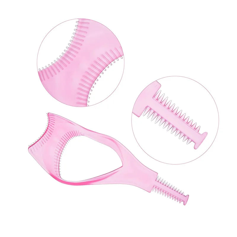 3 Pack Mascara Shield Guard Makeup Eyelash Applicator Cosmetic Mascara Guide Separator Upper Lower Lash Comb Helper Tool