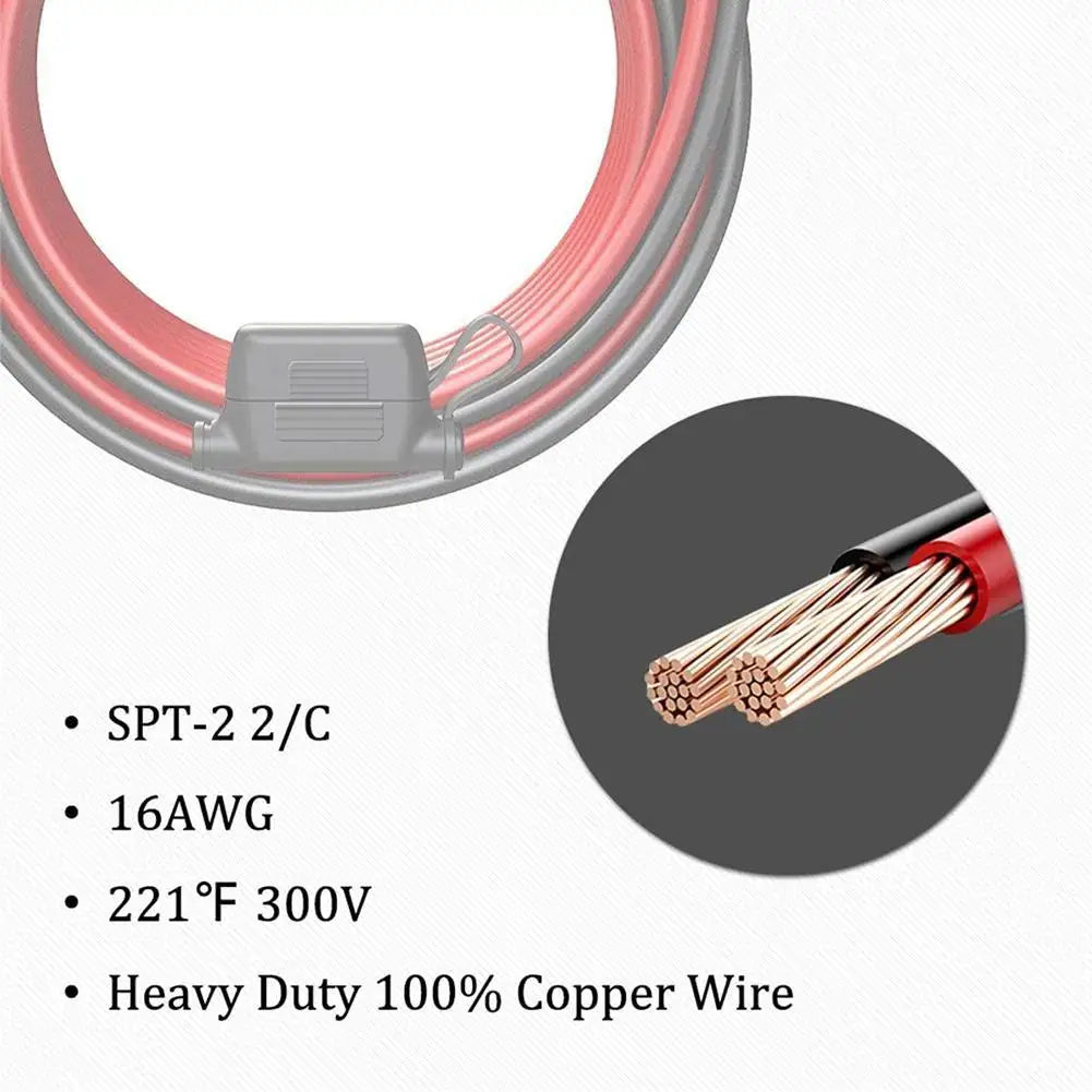 Charger Cable For Motorcycle Battery Terminal To SAE Quick Extension Cable With 10A Fuse O Connector Battery Charger Adapter
