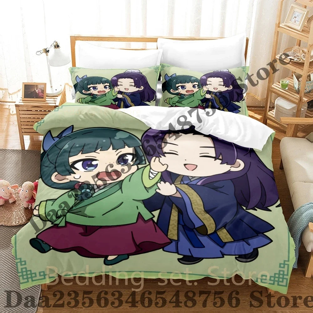2026 The Apothecary Diaries Bedding Set Single Twin Full Queen King Size Bed Set Bedroom Duvetcover Sets Anime Bed Sheet Set