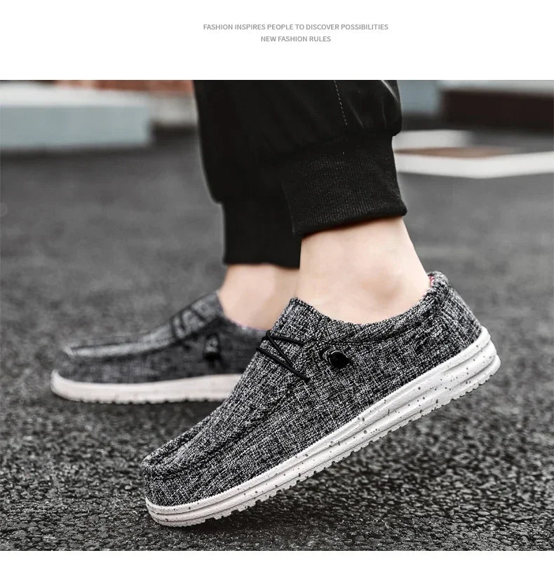 Men's Mesh Loafers Autumn Mens Vulcanized Shoes Breathable Lightweight Hiking Outdoor Sports Shoes Zapato Abierto Scarpa Aperta