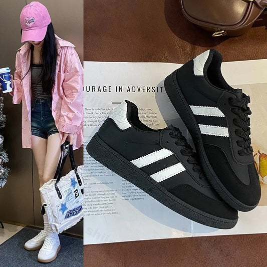 Autumn Women Casual Sports Shoes 2025 Comfortable Non Slip Outdoor Casual Shoes Soft Sole Retro Female Sneakers Zapatos Mujer