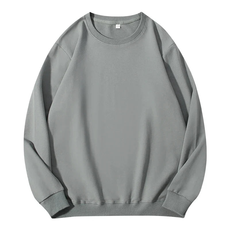 Autumn O-Neck Cotton Women's Sweatshirt Hoodies Basic Loose Casual Women Pullover Solid Sweatshirt Ladies Tops Factory Wholesale
