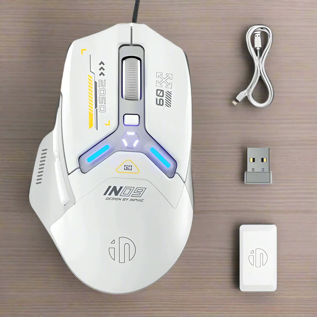 6 Programmable Buttons RGB Dual Mode Bluetooth Mouse