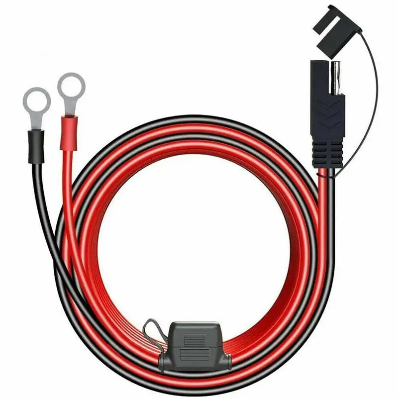 Charger Cable For Motorcycle Battery Terminal To SAE Quick Extension Cable With 10A Fuse O Connector Battery Charger Adapter