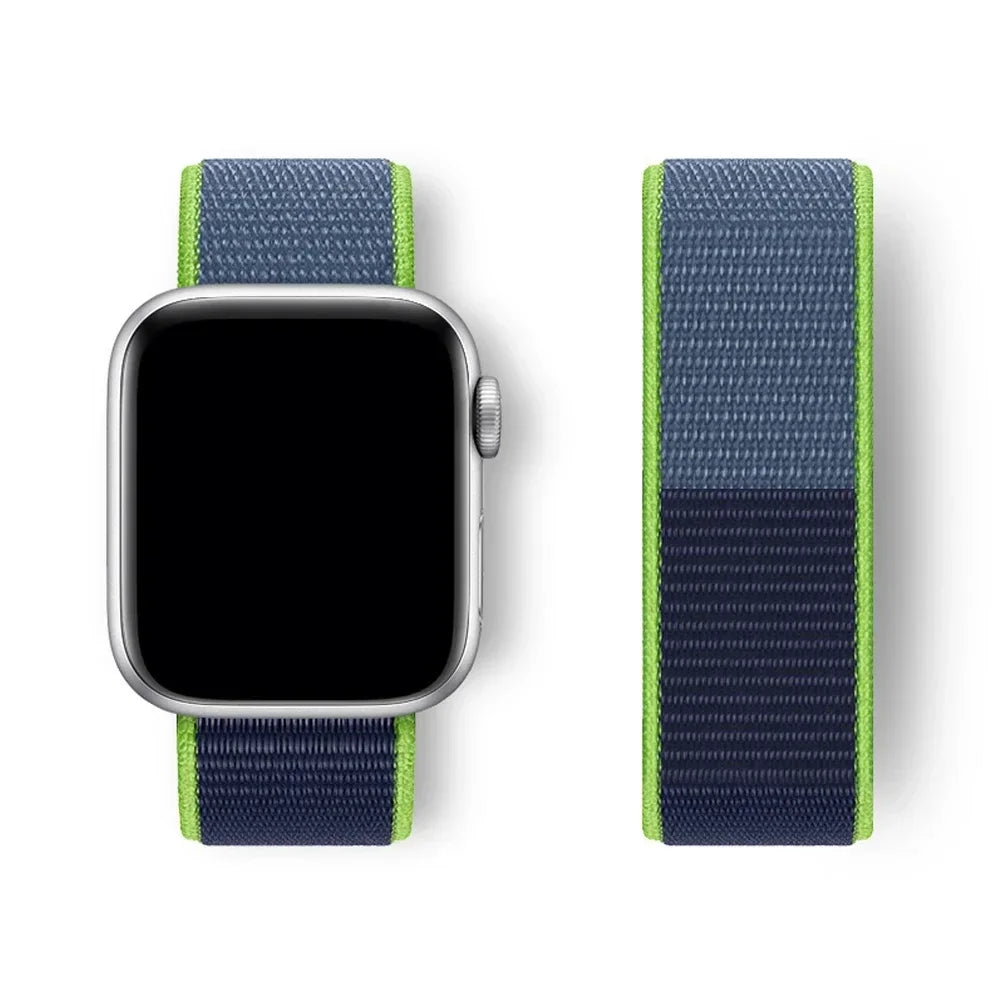 Nylon Sport loop Strap For Apple Watch Band 44mm 42/40mm 45mm  38/41mm pride Bracelet iwatch Ultra2 49mm Series 9 8 se 7 6 5 4 3