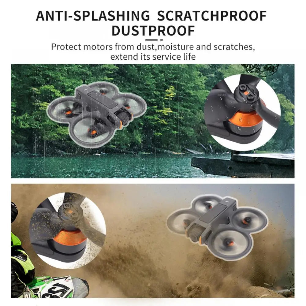 4PCS Aluminum Motor Cap Dust Protective Cover for DJI Avata 2 Drone Engine Scratchproof Protector for DJI Avata 2 Accessories