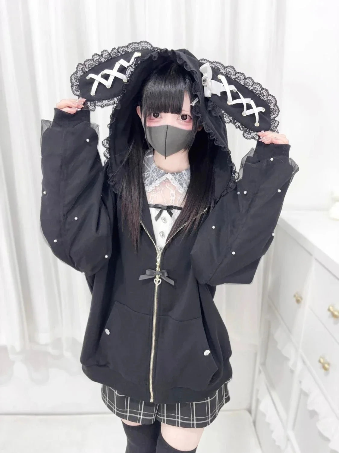 American Vintage Japanese Jacket Hooded Women 2026 Cotton Coats Outwear Design Subculture Gothic Sweatshirts Harajuku