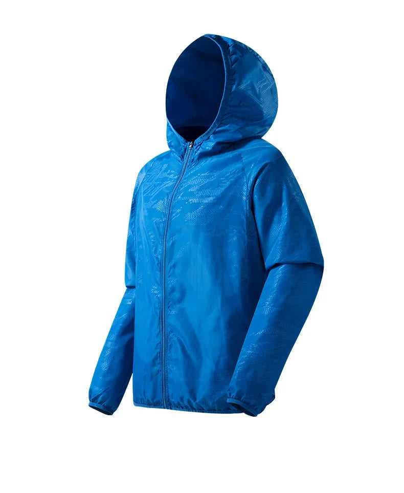 LNGXO Men's Women's Waterproof Hiking Jacket Quick Dry Sun Protection Windbreaker Camping Hunting Climbing Outdoor Rain Coat