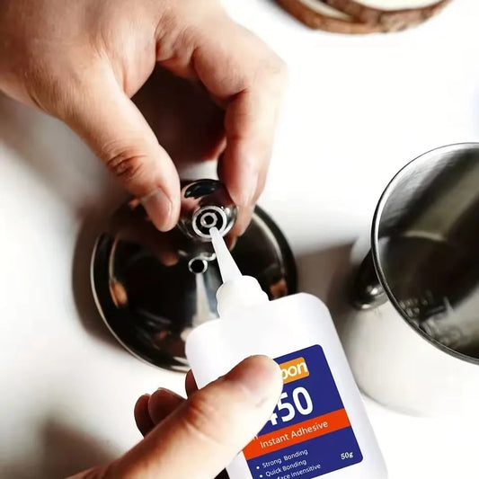 5Sec Super Glue Strong Bond for Shoes/Glass/Metal/Wood/Plastic,Ceramic Quick Dry Industrial Strength Instant Adhesive