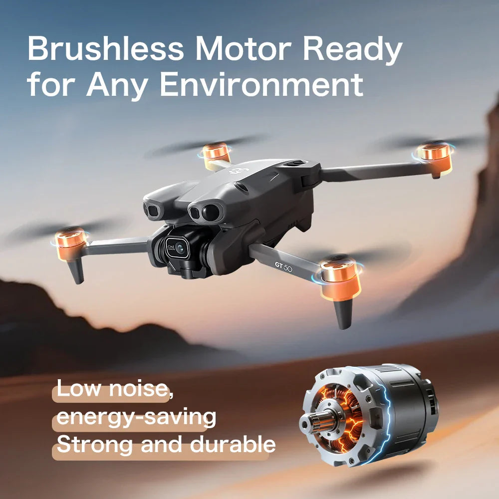 Lenovo GT50 Drone Professional 8K HD Camera 5G Brushless Motor Aerial Photography Optical Flow with screen RC Quadcopter