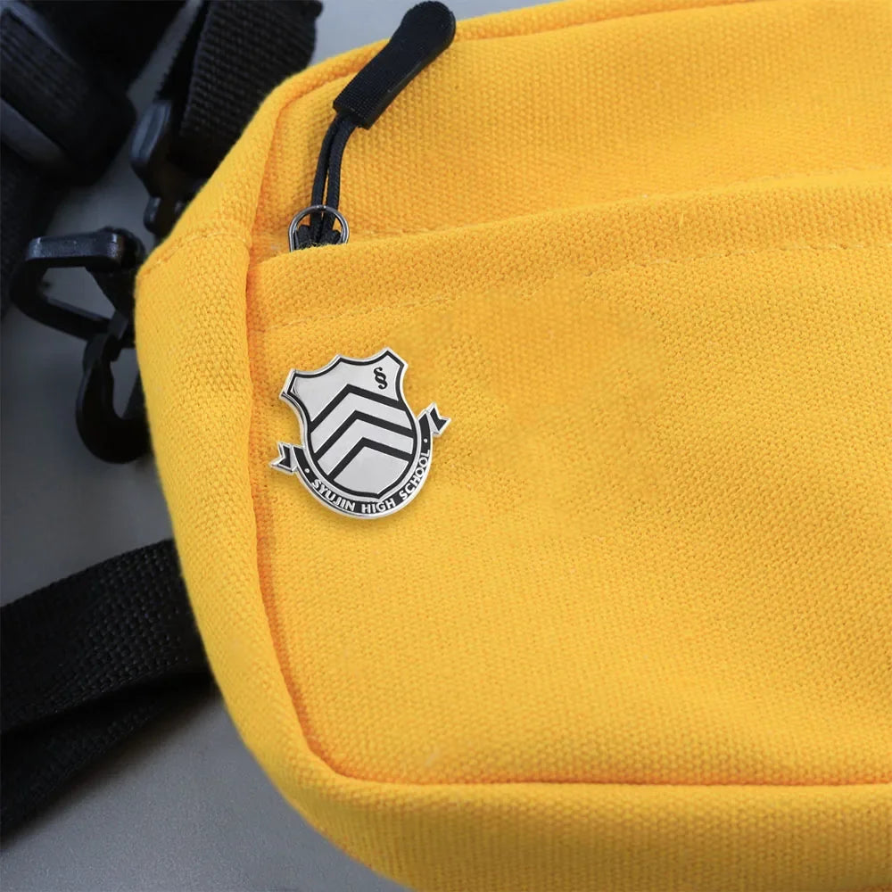 Persona 5 Shujin High School Emblem Enamel Brooch Anime Gaming Collectibles Badge Backpack Clothing Accessories Gamer Gift