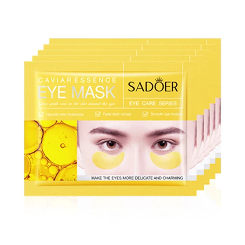 5/10/20 Pairs SADOER Crystal Collagen Eye Mask Anti Dark Circles Removal Eyes Bags Moisturizing Eye Patches for Eyes Skin Care