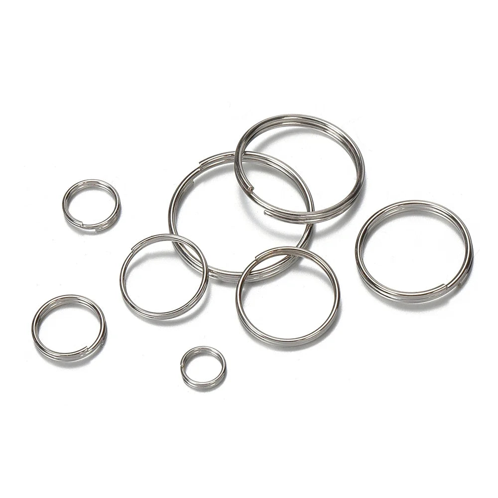 50pcs Key Ring Connector for DIY Keychain Making Findings