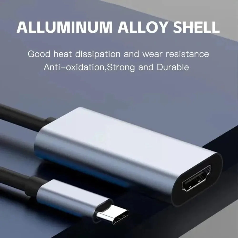 TYPE C To HDMI Adapter 4K USB C USB3.1 Male To HDMI-compatible Female Converter Cable for Laptop IPad Tablet TV MacBook Galaxy